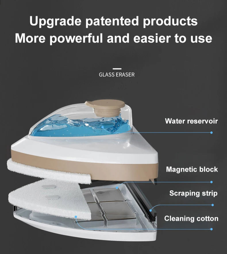 Magnetic Glass Window Cleaner – Sparkling Windows, Inside & Out!