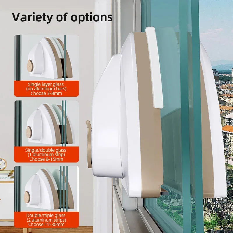 Magnetic Glass Window Cleaner – Sparkling Windows, Inside & Out!