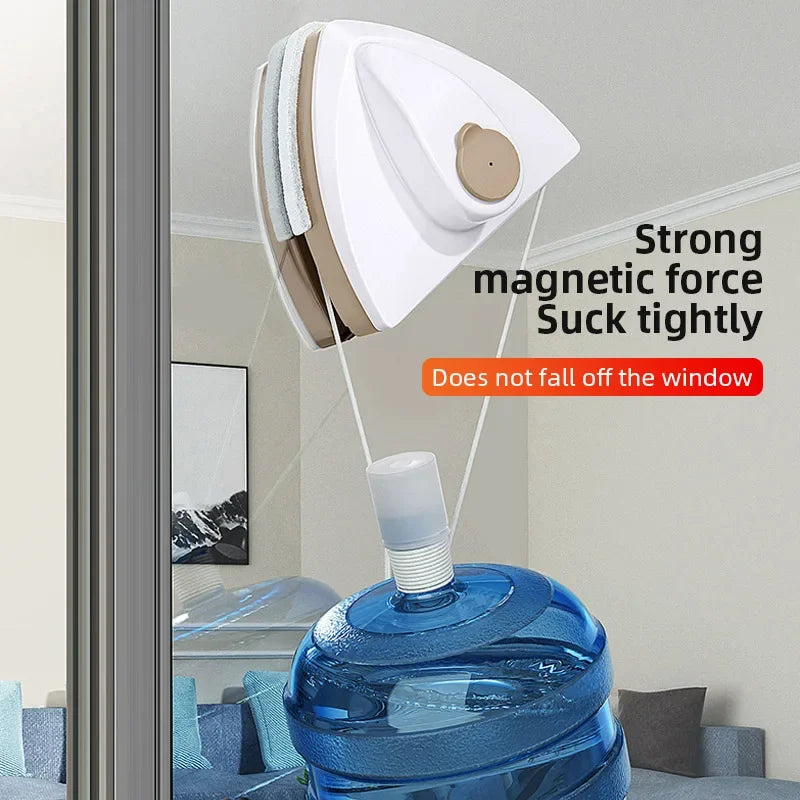 Magnetic Glass Window Cleaner – Sparkling Windows, Inside & Out!