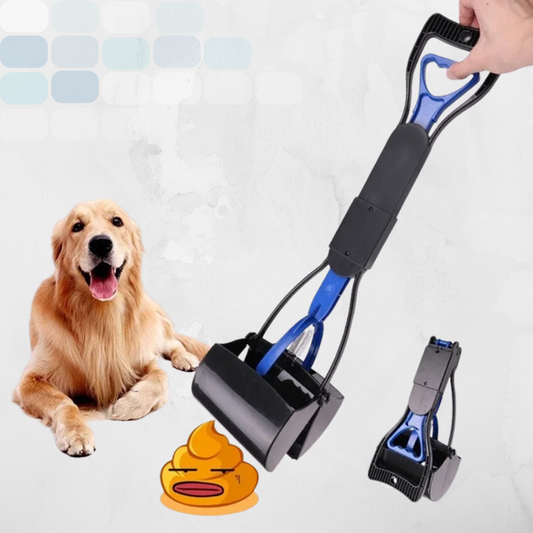 Foldable Dog Pooper Scooper – Long Handle Jaw Design for Easy Outdoor Cleanup